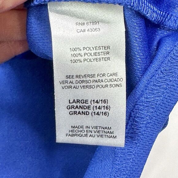 Chicago Cubs Jersey Youth L (14/16) Royal Blue Full-button Replica MLB Baseball - Picture 8 of 8